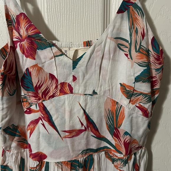 Roxy On a Wim Hawaiian Hibiscus Long Dress size S - Picture 7 of 8